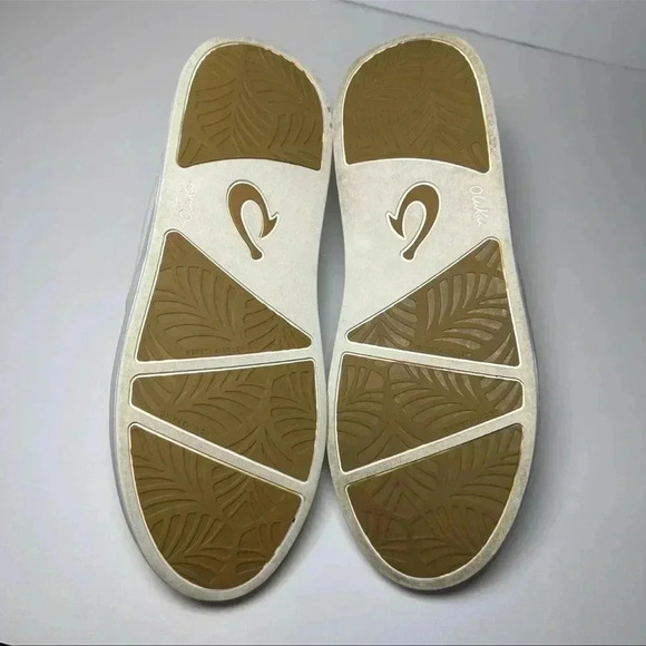NWT OLUKAI SIZE 10 white skip ons Olukai Womens White Ki'ihele Slip On - Picture 14 of 14